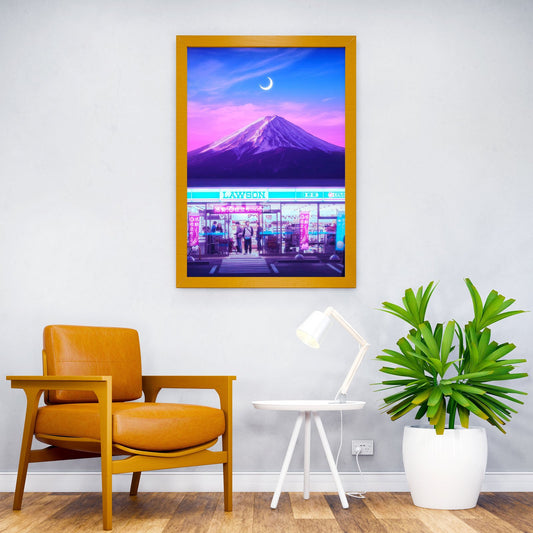 Fuji Magical Mountain Asian Style Poster | Wall Art for Home & Office | High-Quality Print - High-Quality Visual Display
