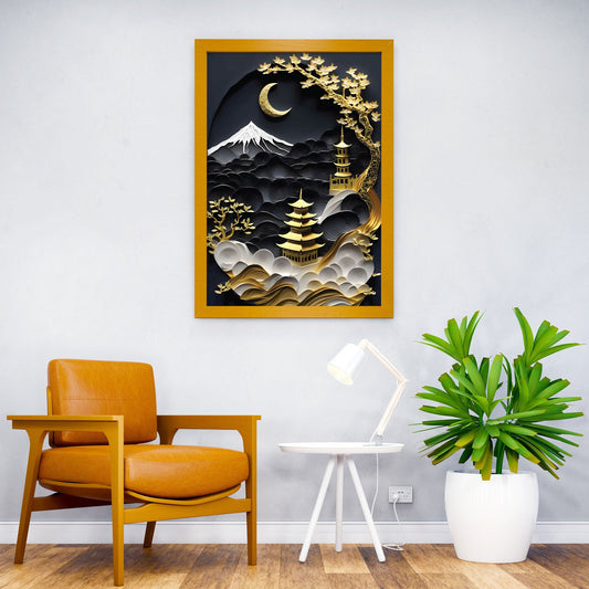 Fuji Mount Japan Asian Style Poster | Wall Art for Home & Office | High-Quality Print - High-Quality Visual Display