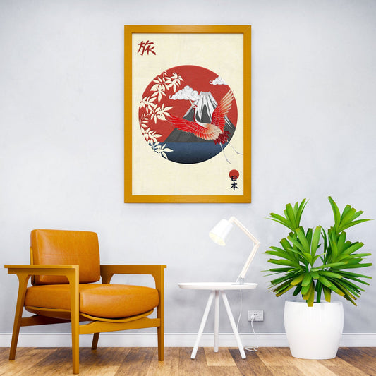 Fuji Mount Japanese Asian Style Poster | Wall Art for Home & Office | High-Quality Print - High-Quality Visual Display
