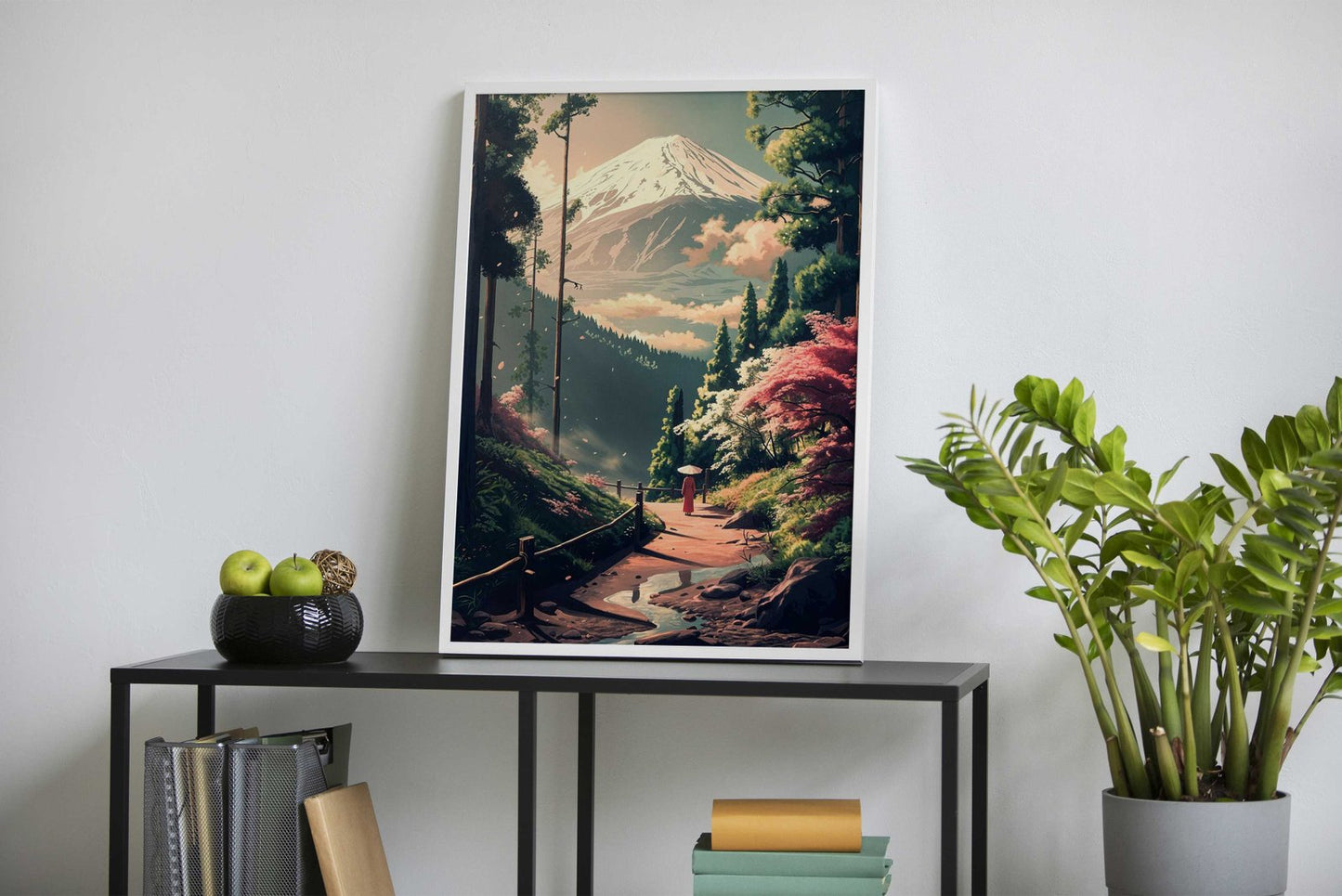 Fuji Mount Vintage Asian Style Poster | Wall Art for Home & Office | High-Quality Print
