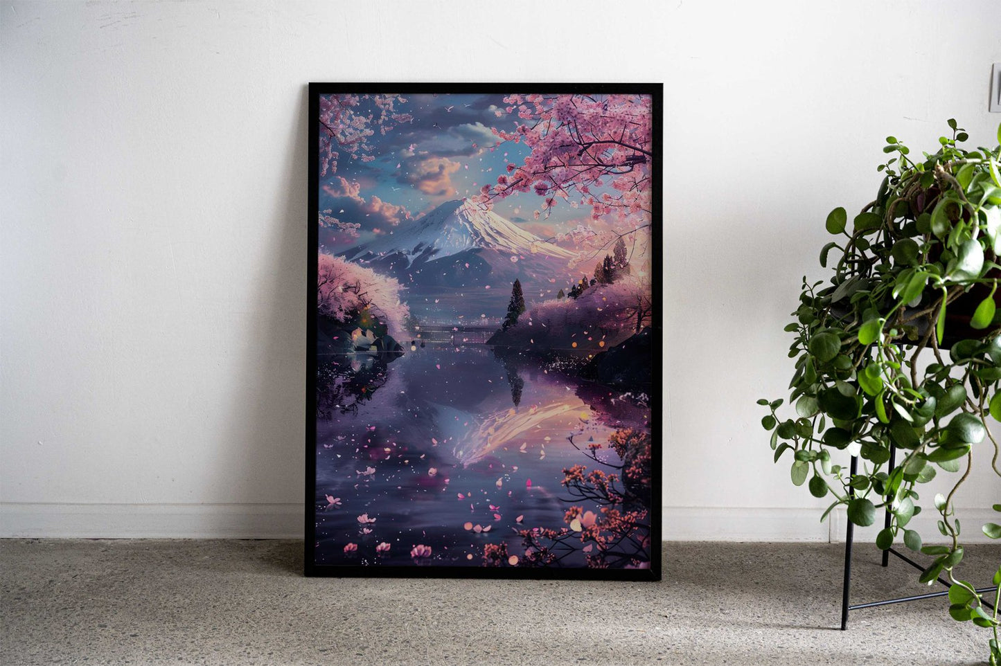 Fuji Mount reflection Asian Style Poster | Wall Art for Home & Office | High-Quality Print - High-Quality Visual Display