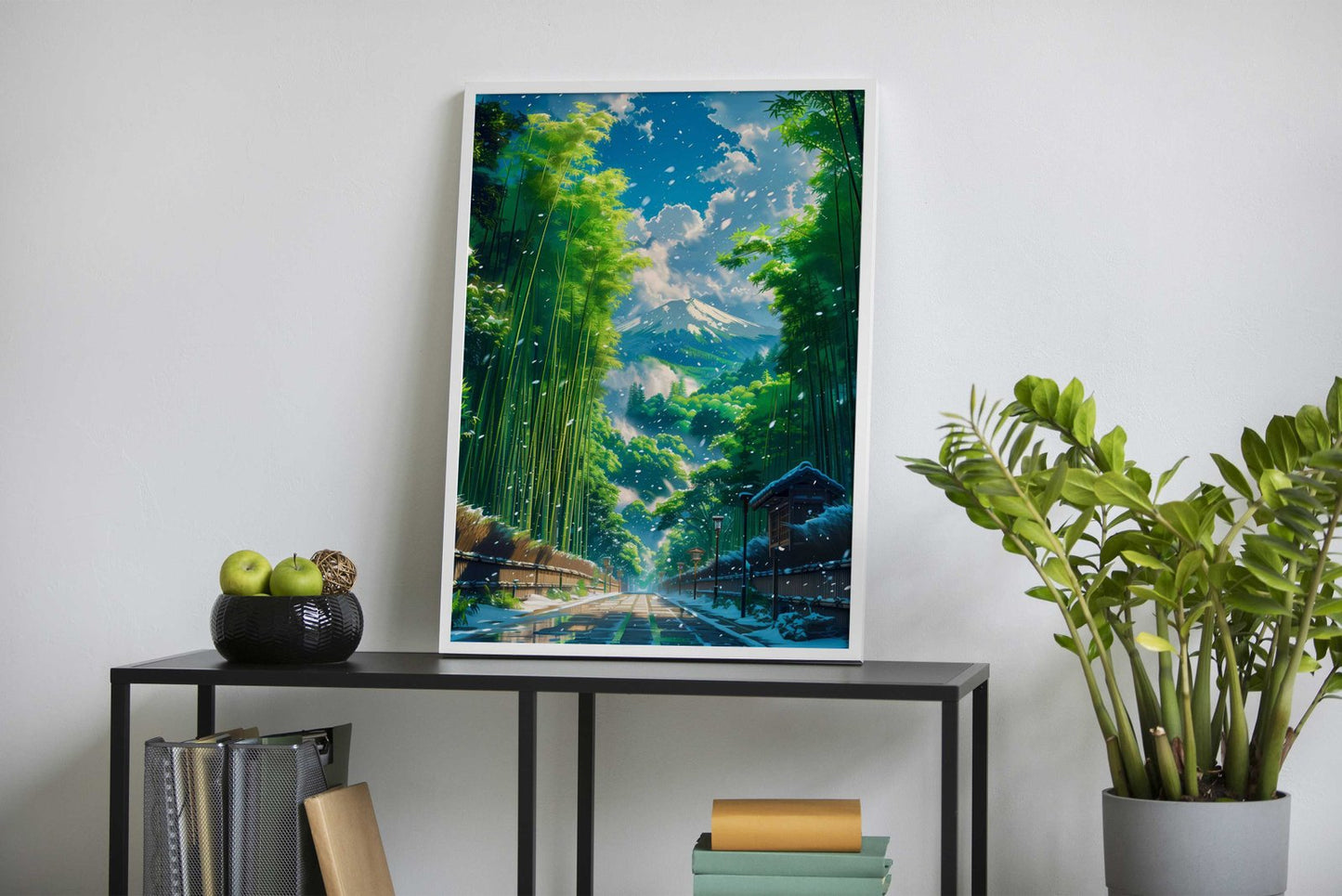 Fuji mount Bamboo Forest Asian Style Poster | Wall Art for Home & Office | High-Quality Print - High-Quality Visual Display