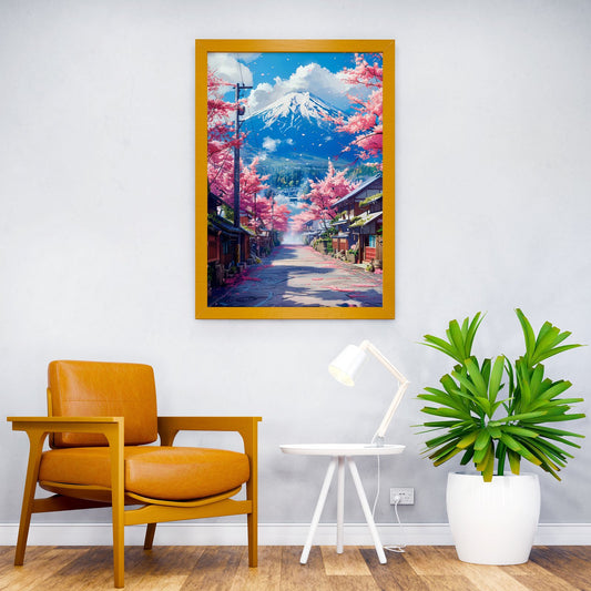 Fuji mount landscape Asian Style Poster | Wall Art for Home & Office | High-Quality Print - High-Quality Visual Display