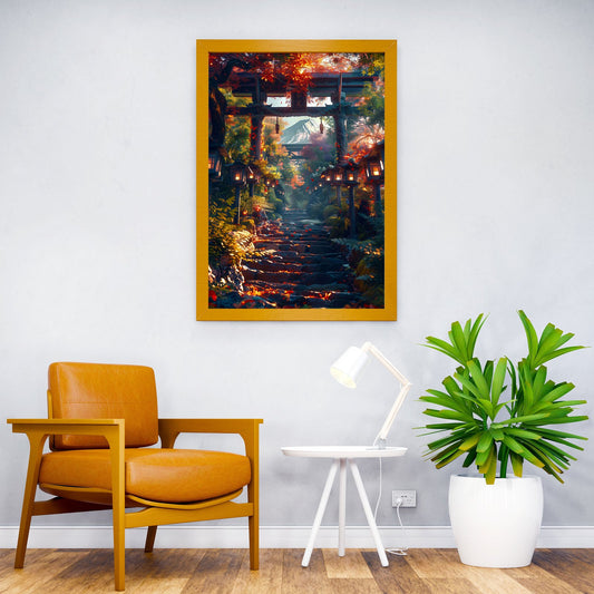 Fuji mount view anime Asian Style Poster | Wall Art for Home & Office | High-Quality Print - High-Quality Visual Display