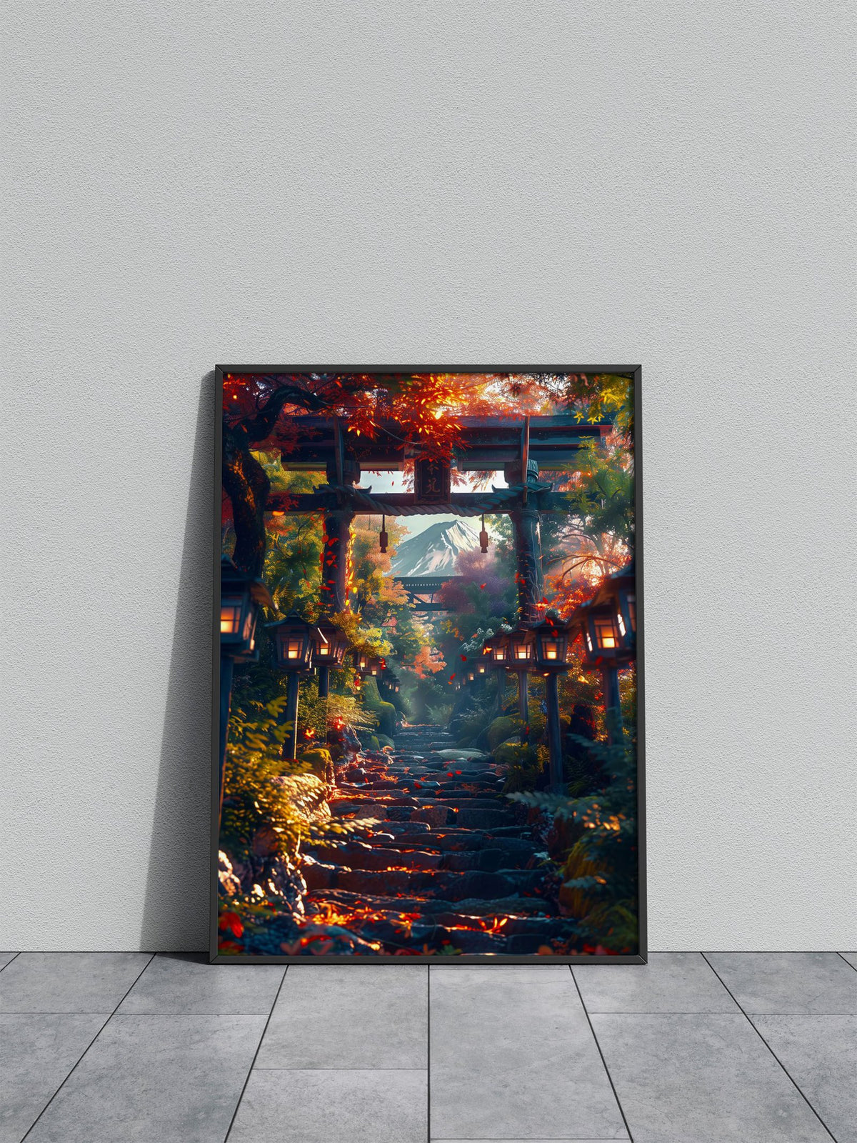 Fuji mount view anime Asian Style Poster | Wall Art for Home & Office | High-Quality Print - High-Quality Visual Display