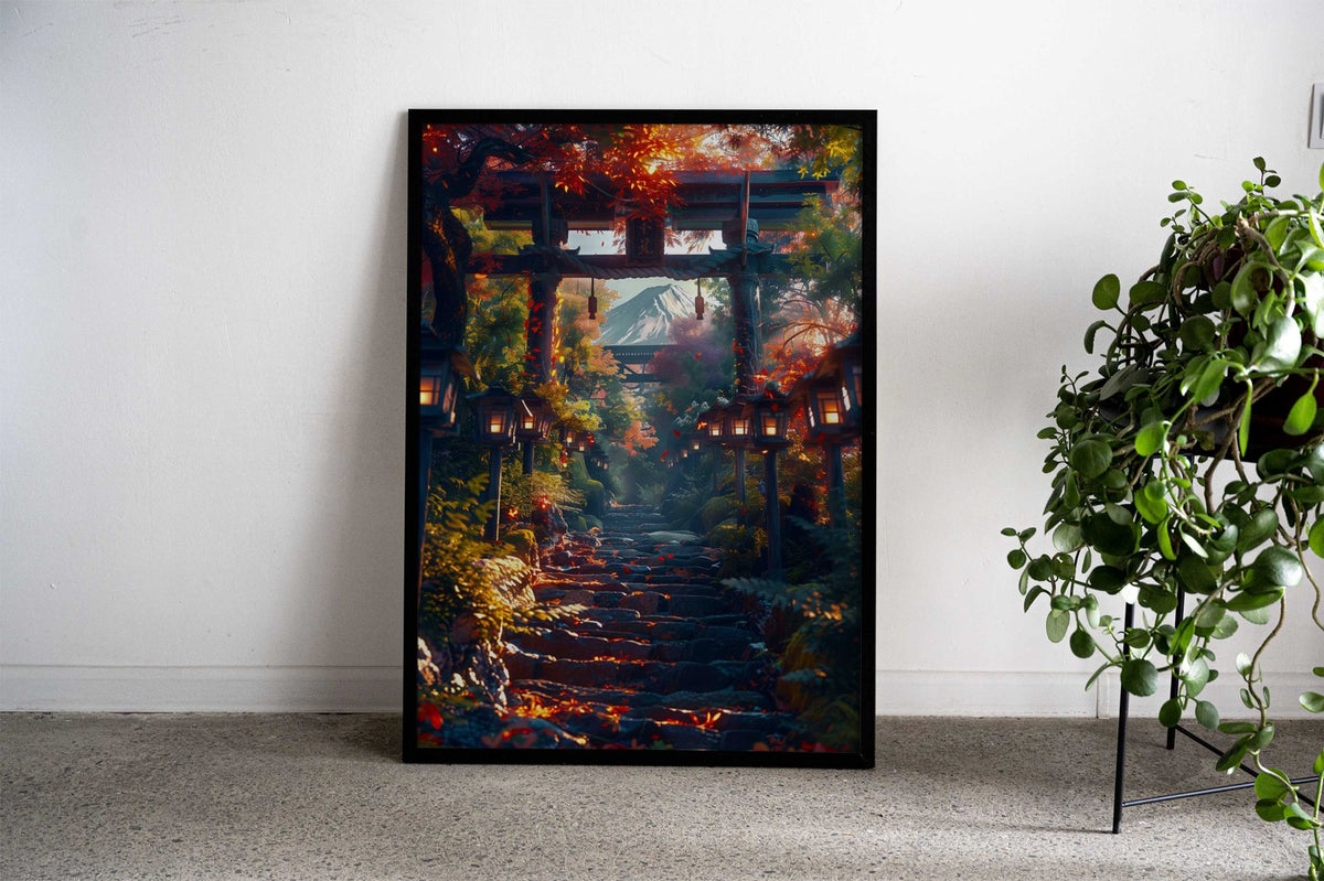 Fuji mount view anime Asian Style Poster | Wall Art for Home & Office | High-Quality Print - High-Quality Visual Display
