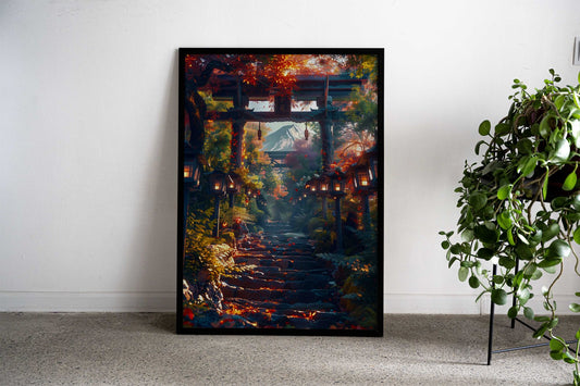 Fuji mount view anime Asian Style Poster | Wall Art for Home & Office | High-Quality Print - High-Quality Visual Display