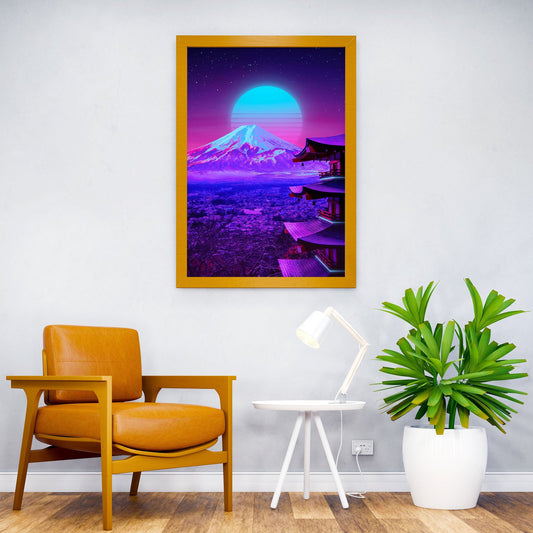 Fuji Asian Style Poster | Wall Art for Home & Office | High-Quality Print - High-Quality Visual Display