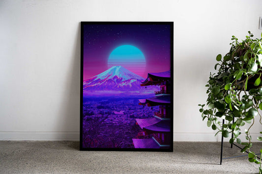 Fuji Asian Style Poster | Wall Art for Home & Office | High-Quality Print - High-Quality Visual Display