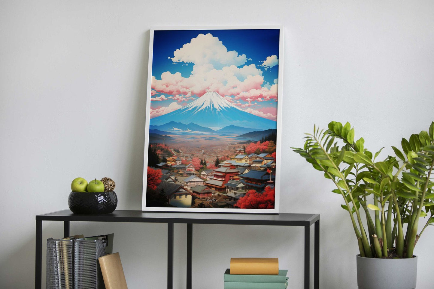 Fukuoka Oil Painting Asian Style Poster | Wall Art for Home & Office | High-Quality Print - High-Quality Visual Display