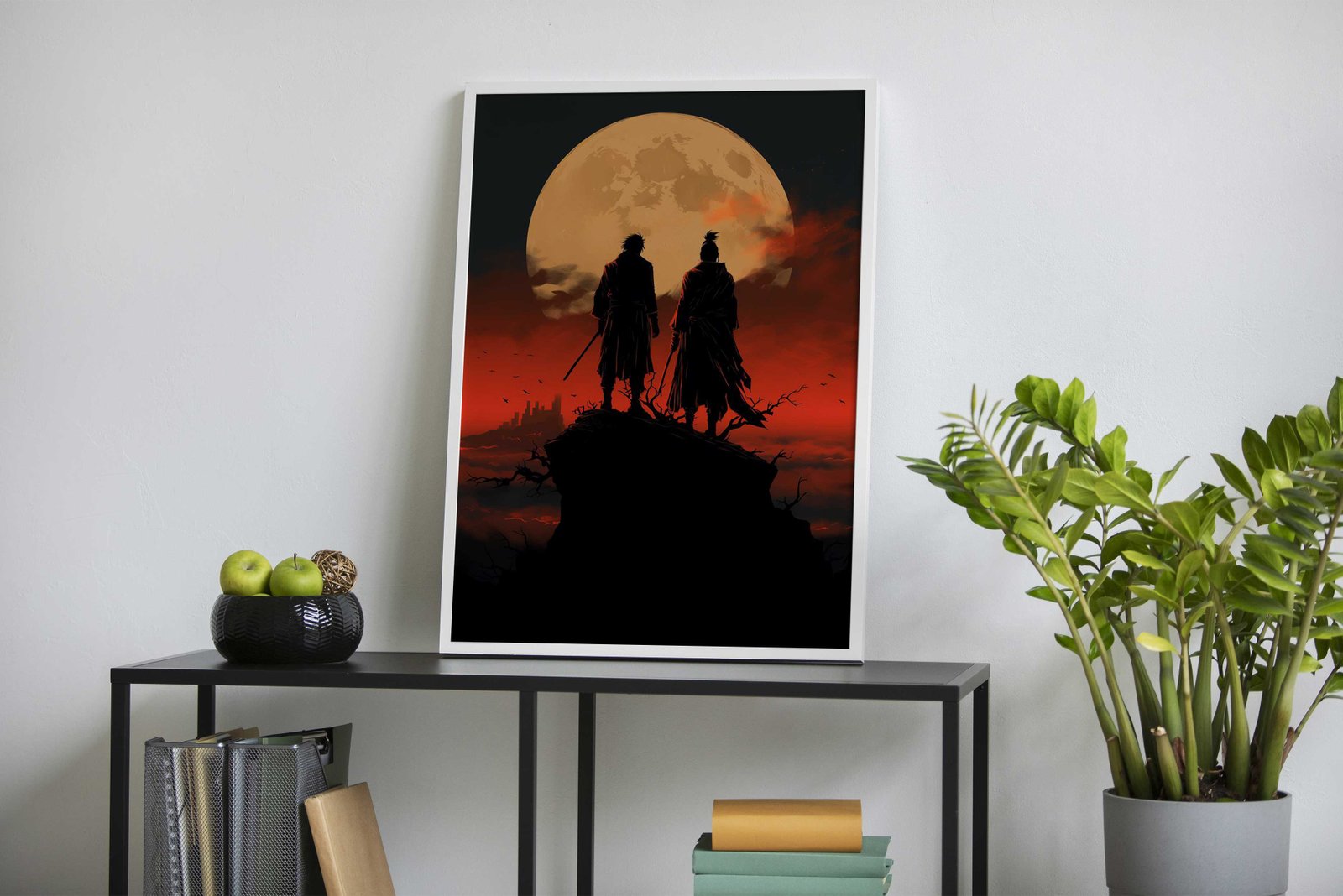 Full Moon Samurai Saga Asian Style Poster | Wall Art for Home & Office | High-Quality Print - High-Quality Visual Display