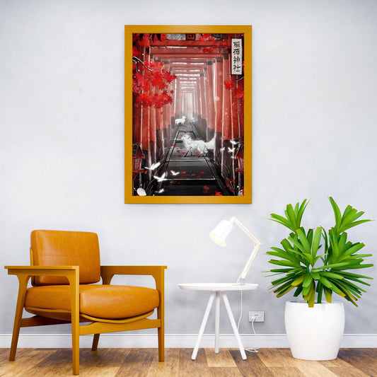 Fushimi Inari Japan Rubyar Asian Style Poster | Wall Art for Home & Office | High-Quality Print - High-Quality Visual Display