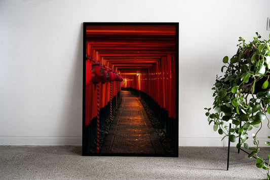 Fushimi Inari Taisha Kyoto Asian Style Poster | Wall Art for Home & Office | High-Quality Print - High-Quality Visual Display