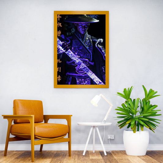 Futuristic Asian Warrior Asian Style Poster | Wall Art for Home & Office | High-Quality Print - High-Quality Visual Display