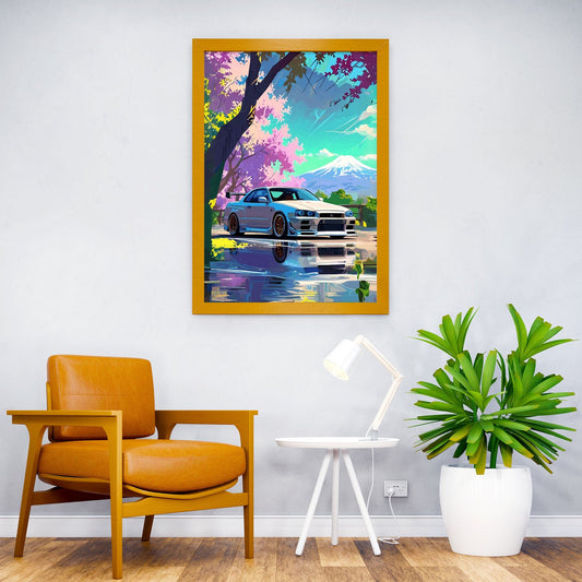GTR R34 Japan Asian Style Poster | Wall Art for Home & Office | High-Quality Print - High-Quality Visual Display