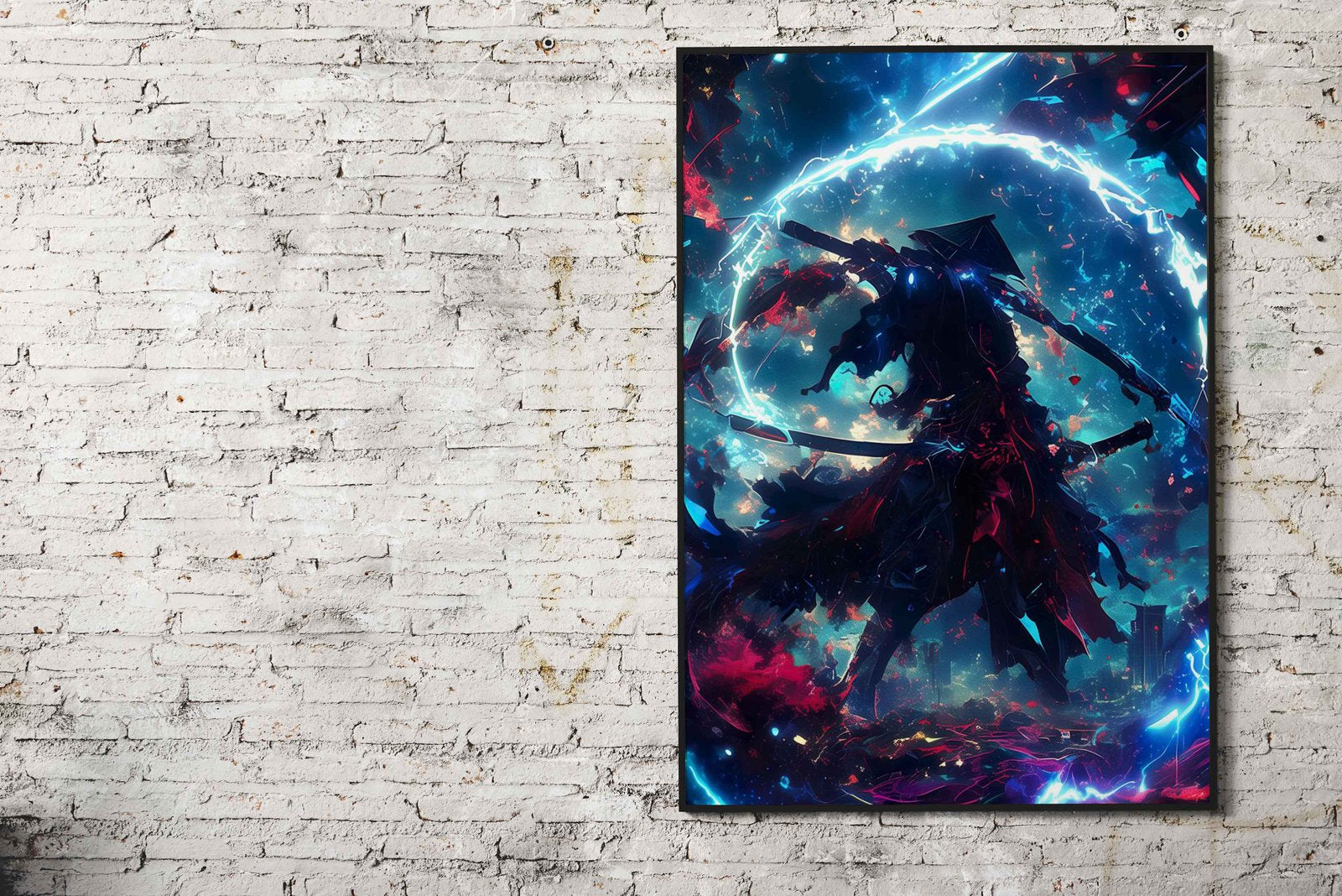 Galaxy Aura Samurai Asian Style Poster | Wall Art for Home & Office | High-Quality Print - High-Quality Visual Display