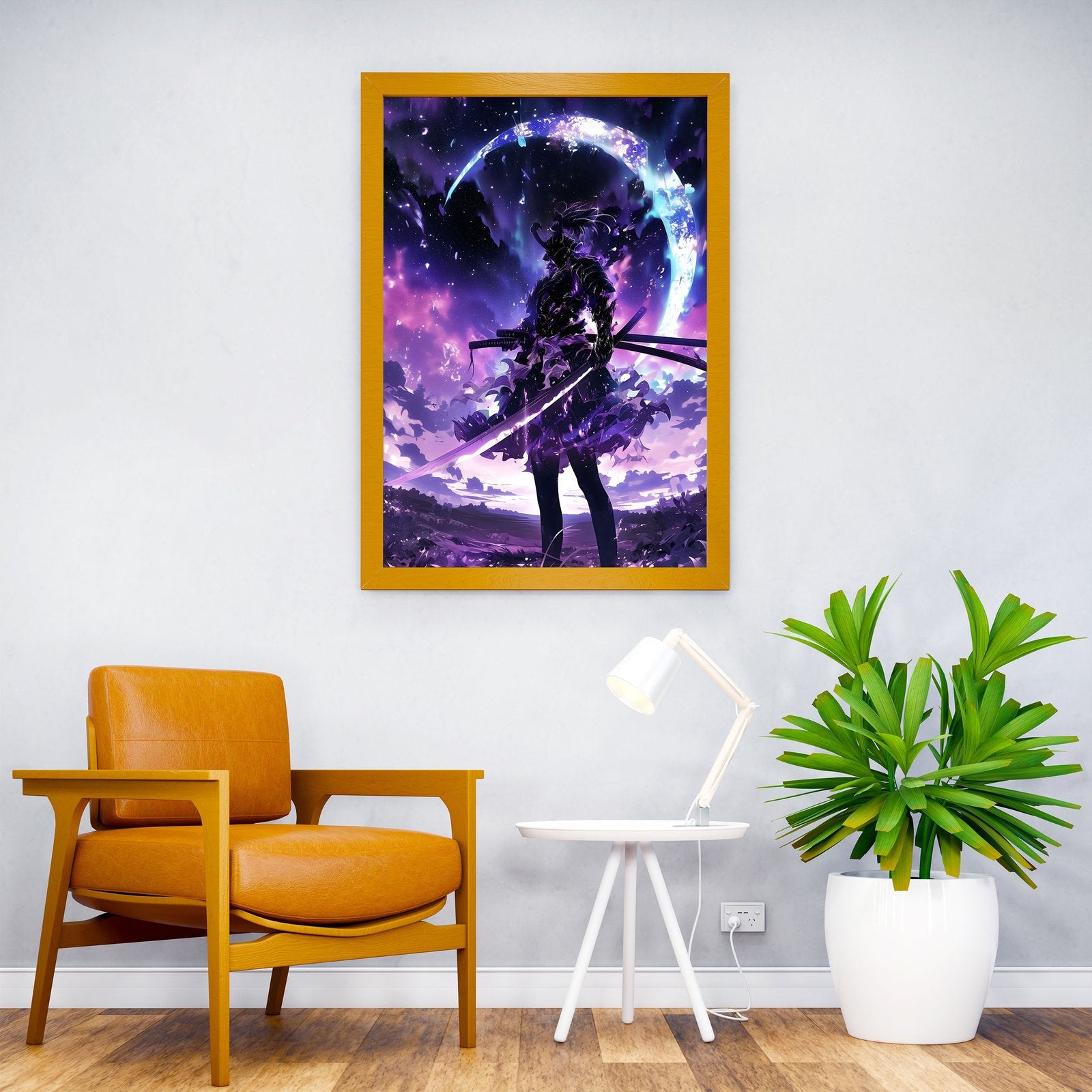 Galaxy Samurai Asian Style Poster | Wall Art for Home & Office | High-Quality Print - High-Quality Visual Display