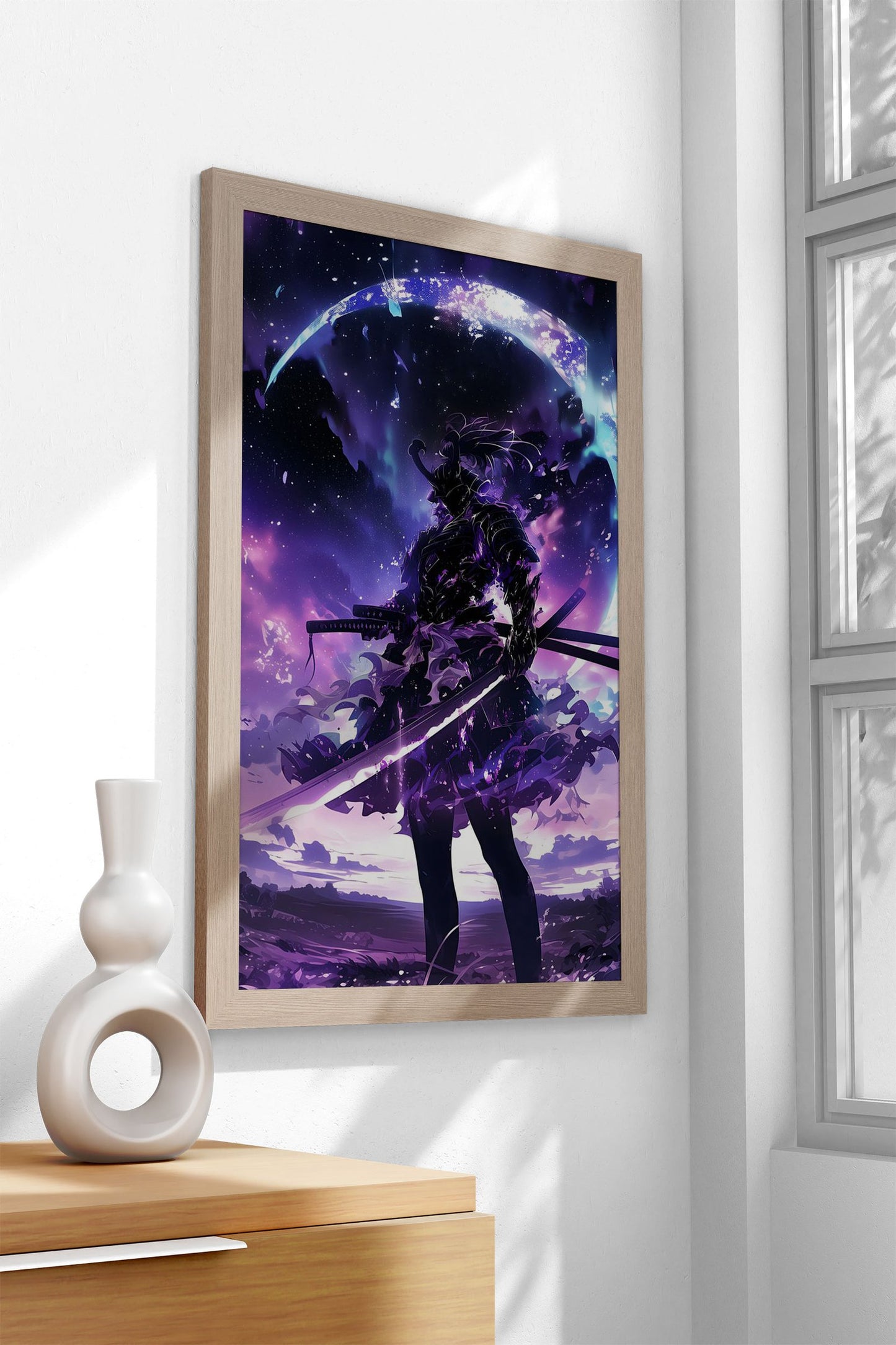 Galaxy Samurai Asian Style Poster | Wall Art for Home & Office | High-Quality Print - High-Quality Visual Display
