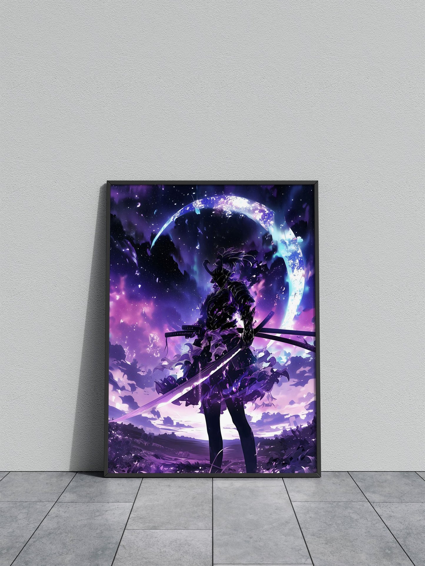 Galaxy Samurai Asian Style Poster | Wall Art for Home & Office | High-Quality Print - High-Quality Visual Display