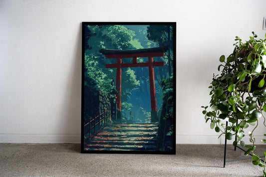 Gate Asian Style Poster | Wall Art for Home & Office | High-Quality Print - High-Quality Visual Display