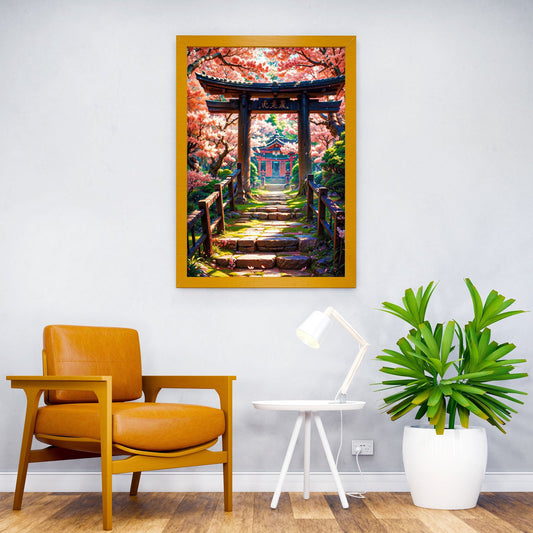 Gateway to Serenity Asian Style Poster | Wall Art for Home & Office | High-Quality Print - High-Quality Visual Display