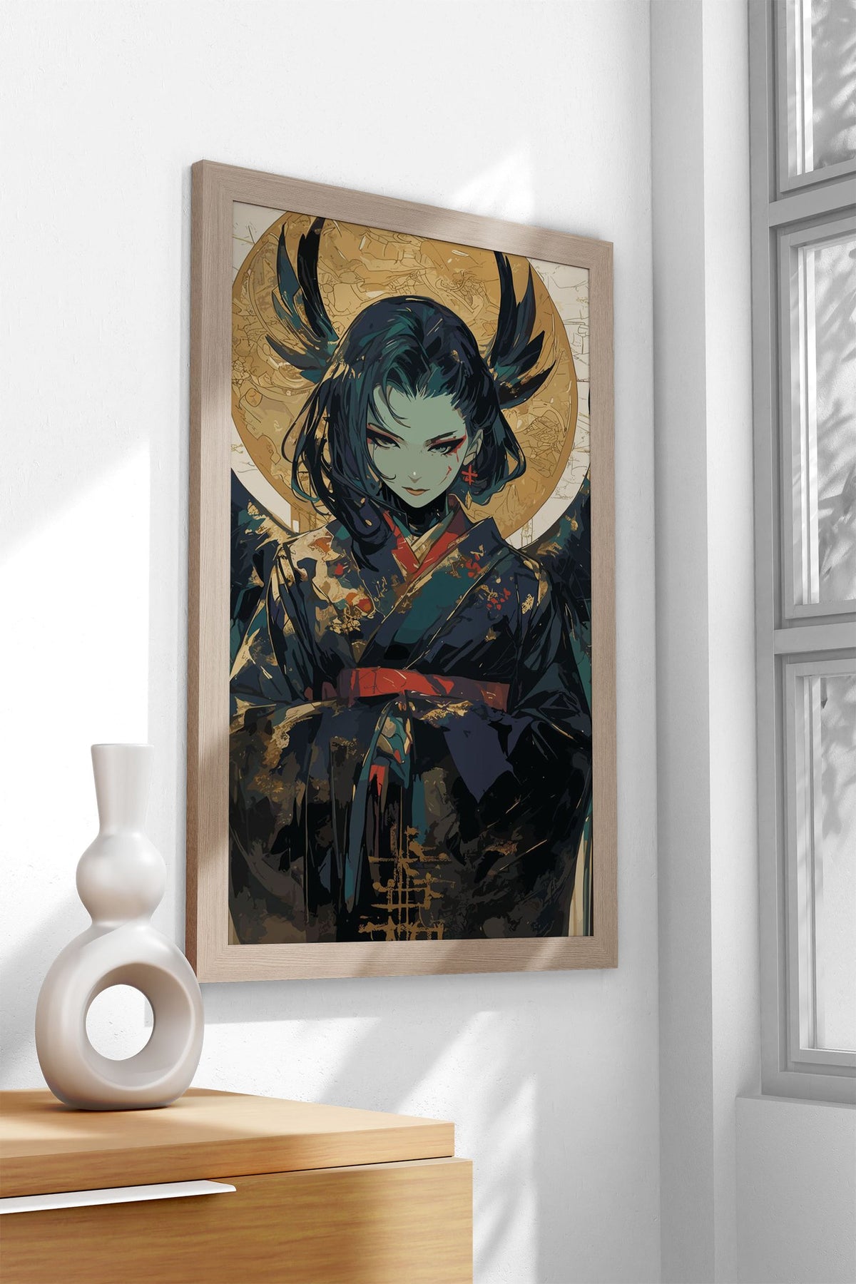 Geisha Angel Asian Style Poster | Wall Art for Home & Office | High-Quality Print - High-Quality Visual Display