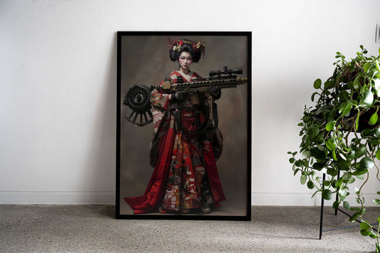 Geisha Assassin Asian Style Poster | Wall Art for Home & Office | High-Quality Print - High-Quality Visual Display