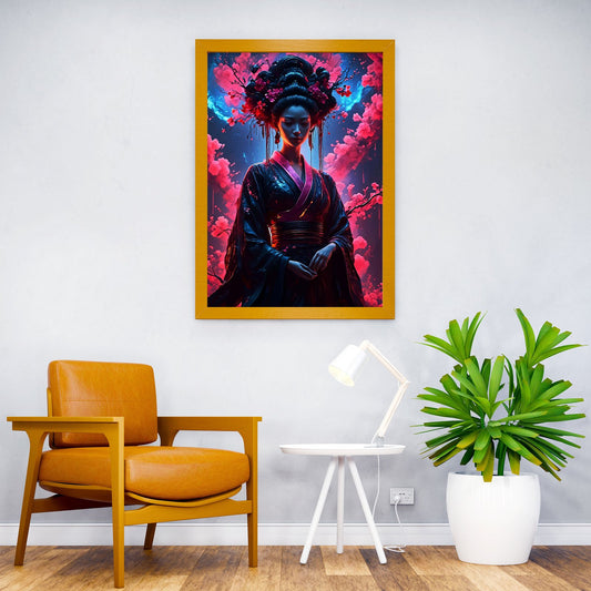 Geisha Fantasy Japanese Asian Style Poster | Wall Art for Home & Office | High-Quality Print - High-Quality Visual Display