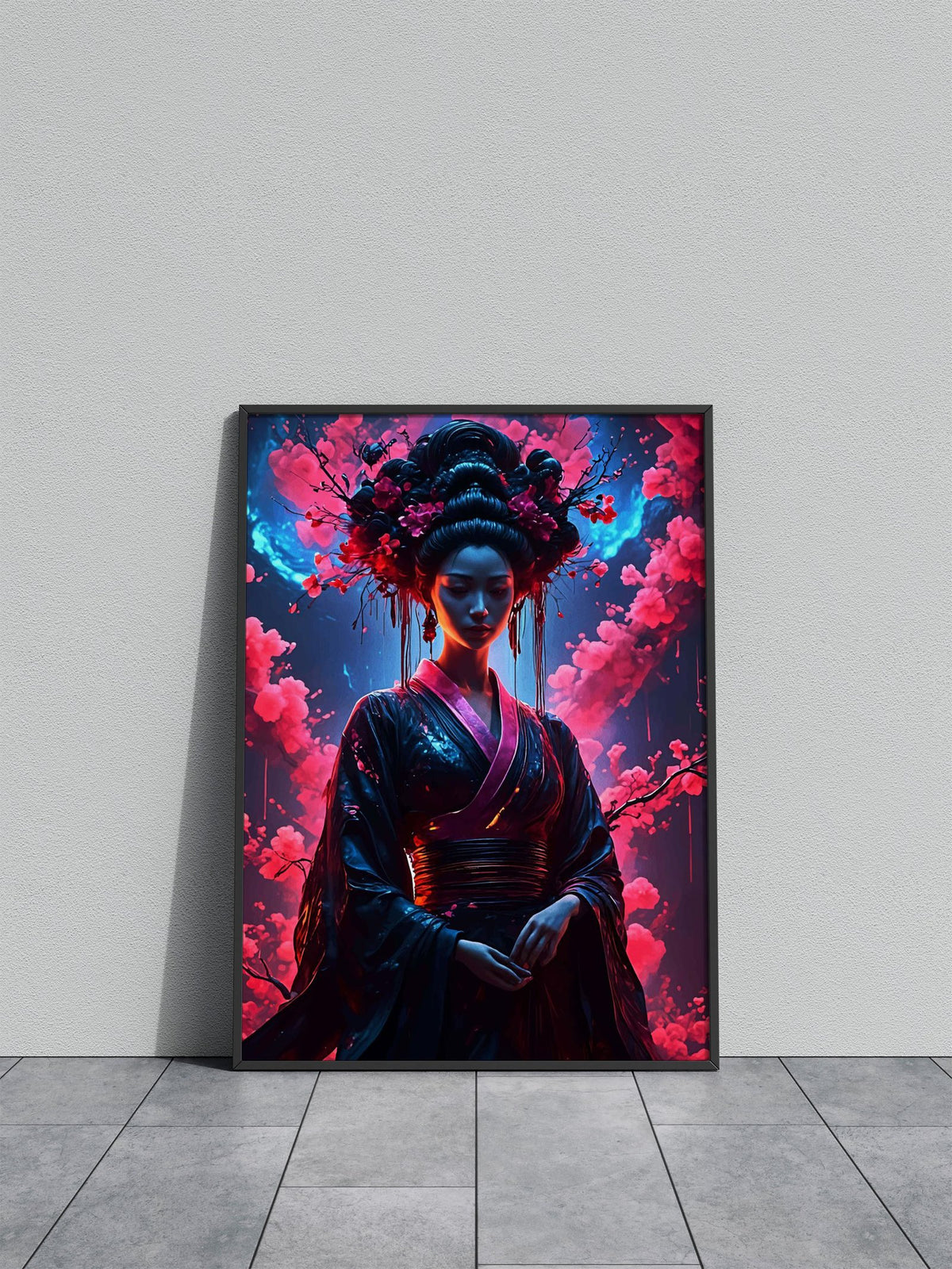 Geisha Fantasy Japanese Asian Style Poster | Wall Art for Home & Office | High-Quality Print - High-Quality Visual Display