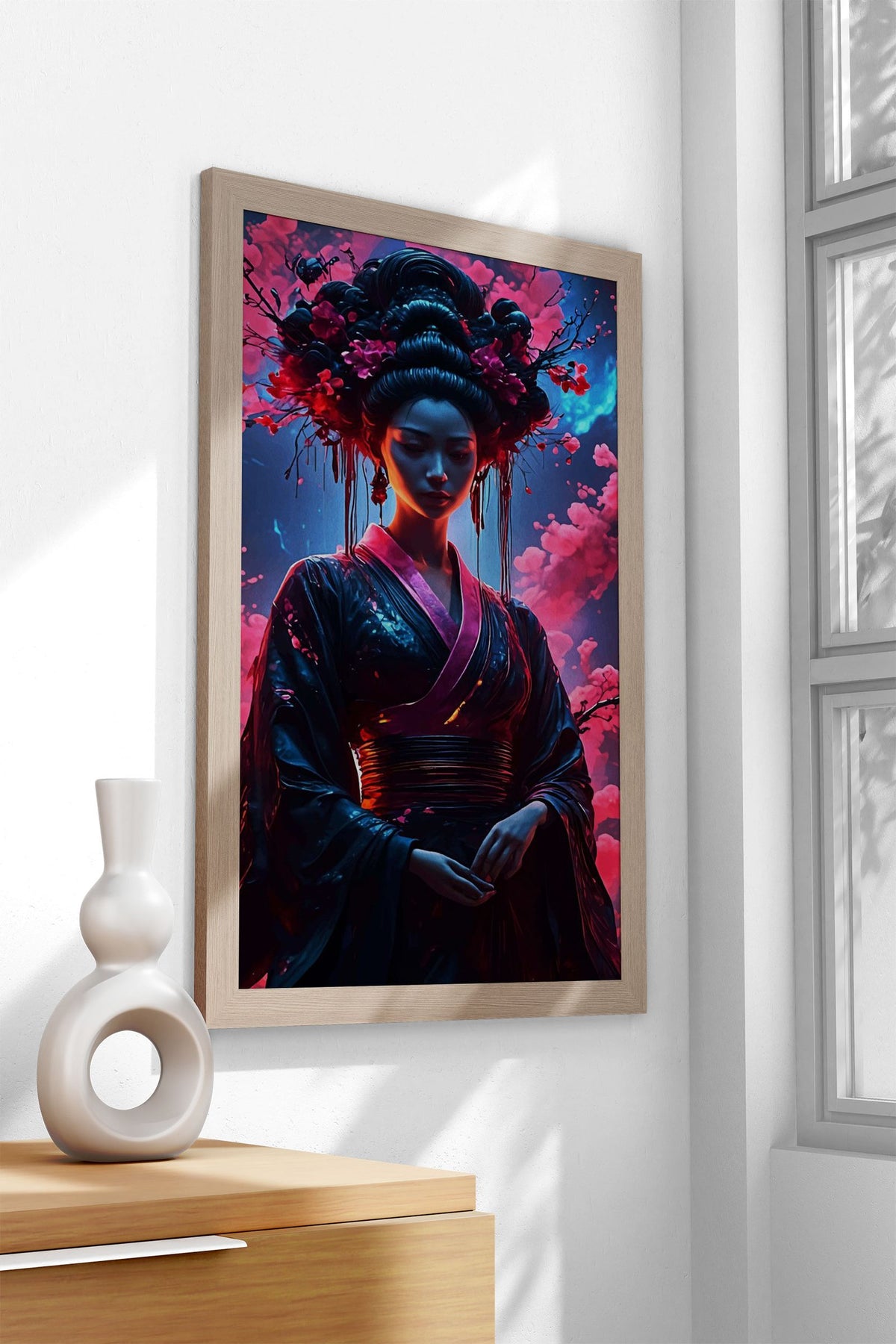 Geisha Fantasy Japanese Asian Style Poster | Wall Art for Home & Office | High-Quality Print - High-Quality Visual Display