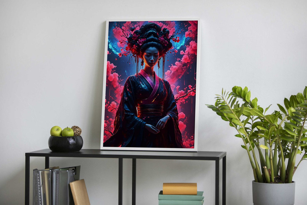 Geisha Fantasy Japanese Asian Style Poster | Wall Art for Home & Office | High-Quality Print - High-Quality Visual Display