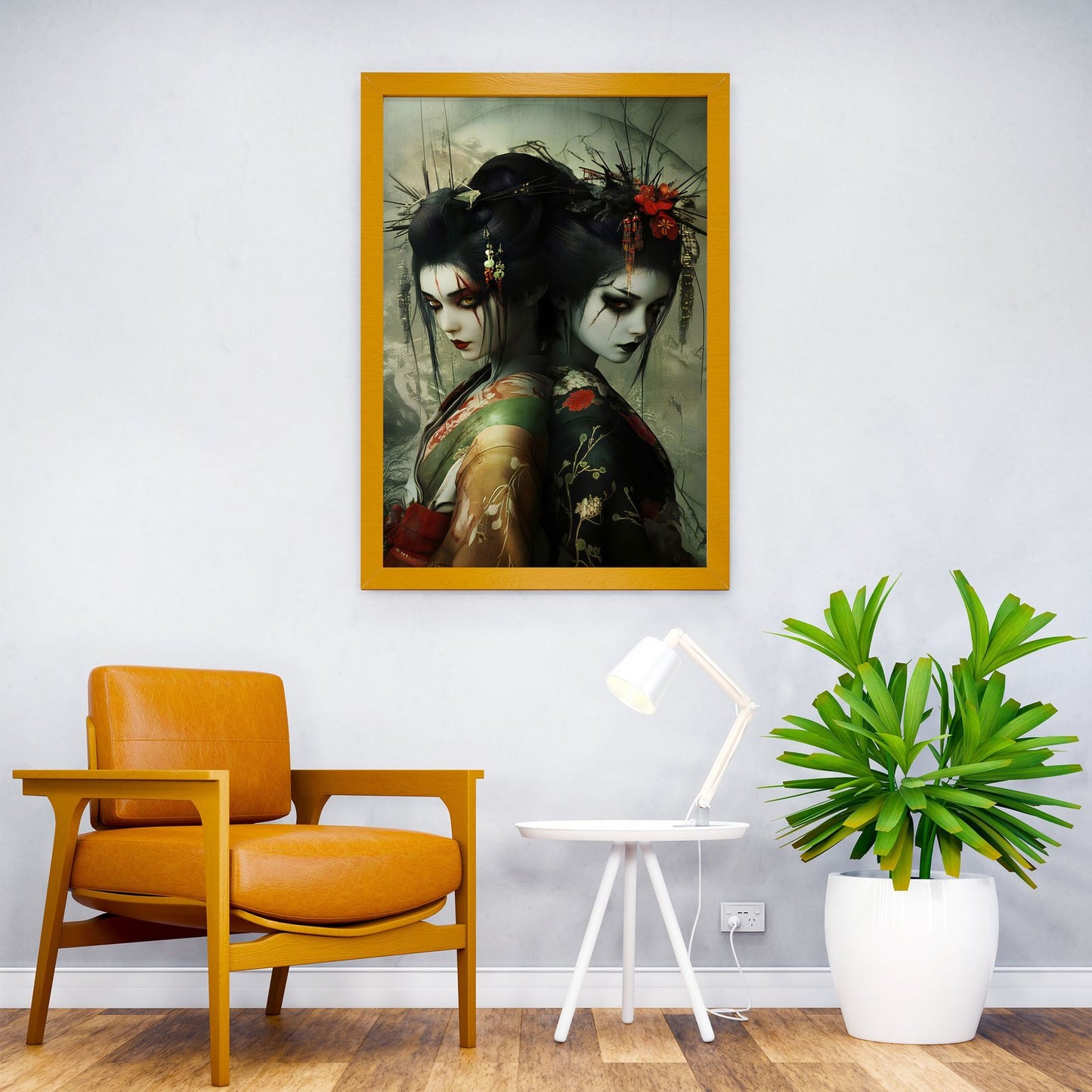Geisha Ghosts Horror Japanese Cherry Blossom Asian Style Poster | Wall Art for Home & Office | High-Quality Print - High-Quality Visual Display