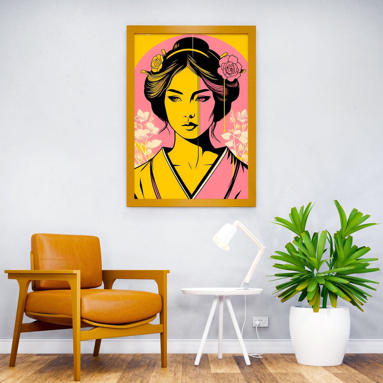 Geisha Goddess Asian Style Poster | Wall Art for Home & Office | High-Quality Print - High-Quality Visual Display