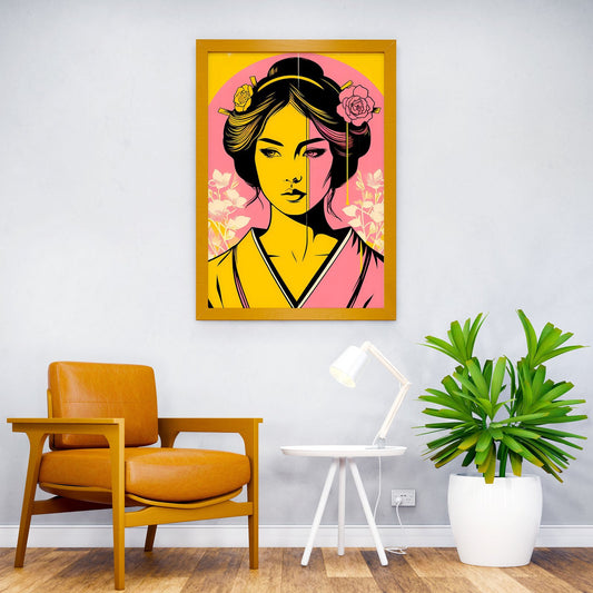 Geisha Goddess Asian Style Poster | Wall Art for Home & Office | High-Quality Print - High-Quality Visual Display