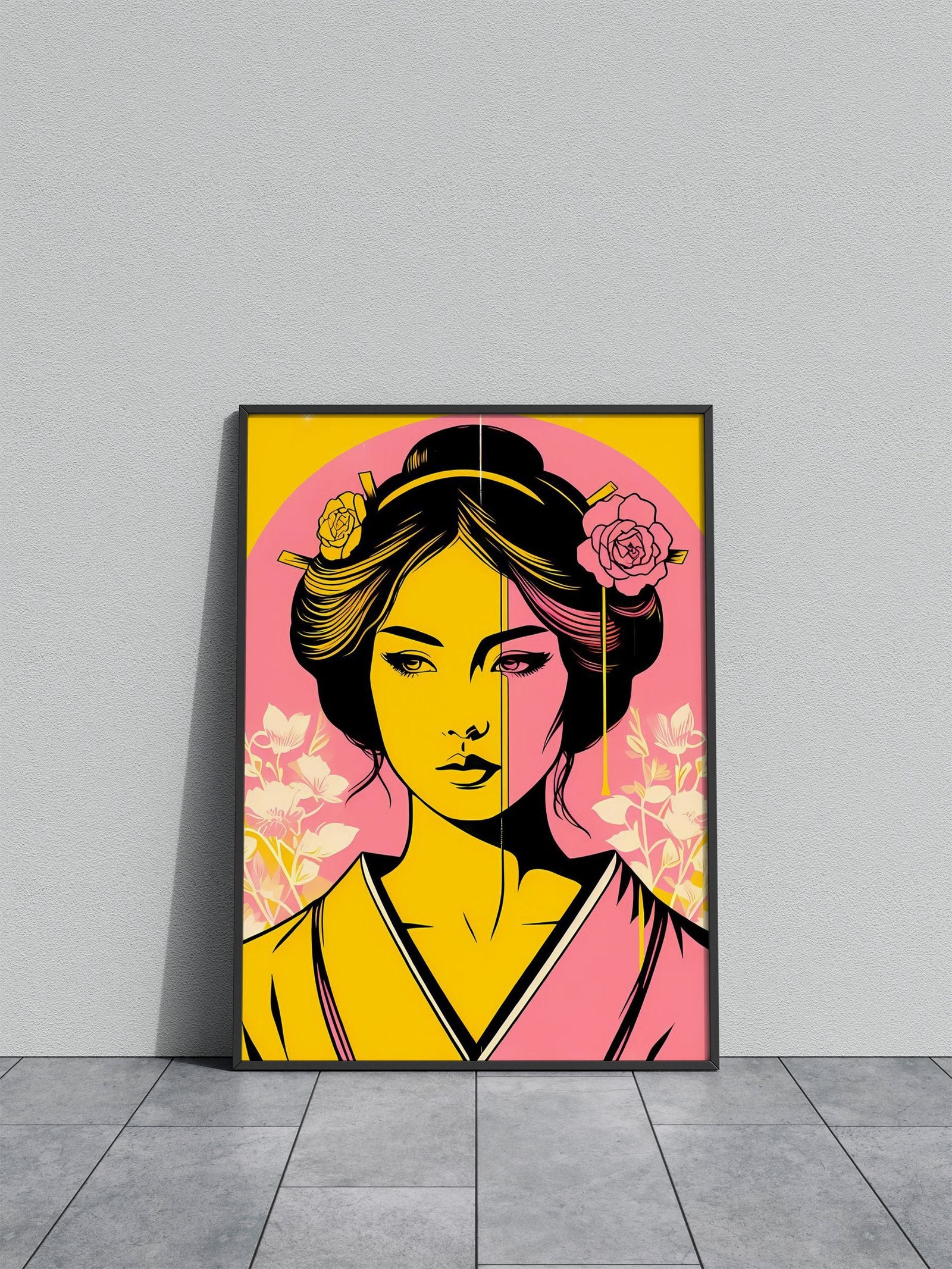 Geisha Goddess Asian Style Poster | Wall Art for Home & Office | High-Quality Print - High-Quality Visual Display