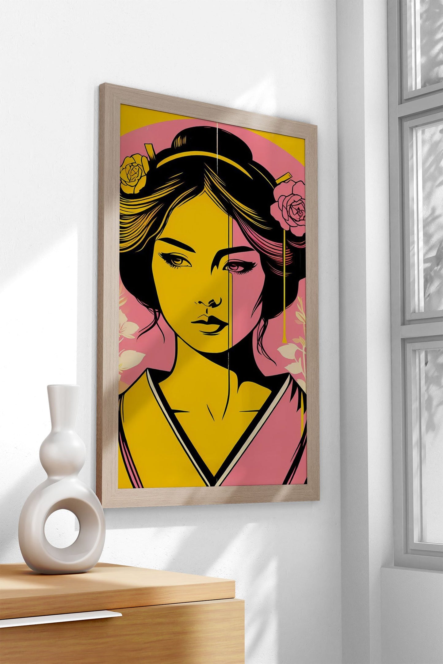 Geisha Goddess Asian Style Poster | Wall Art for Home & Office | High-Quality Print - High-Quality Visual Display