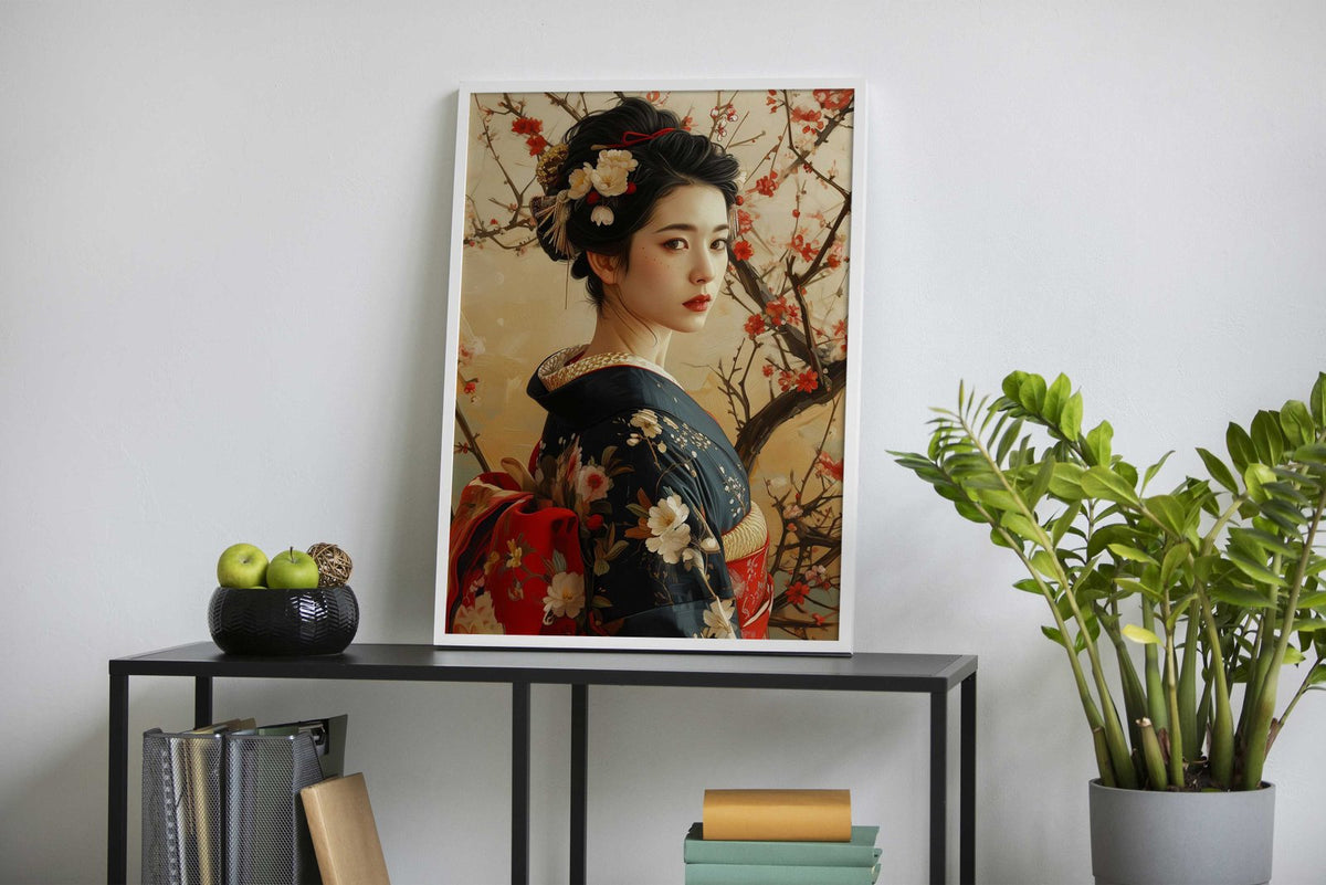 Geisha Japan Art Asian Style Poster | Wall Art for Home & Office | High-Quality Print - High-Quality Visual Display