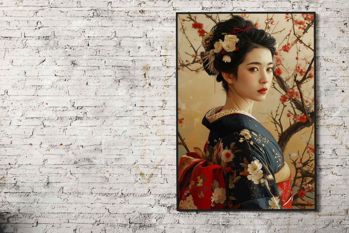 Geisha Japan Art Asian Style Poster | Wall Art for Home & Office | High-Quality Print - High-Quality Visual Display