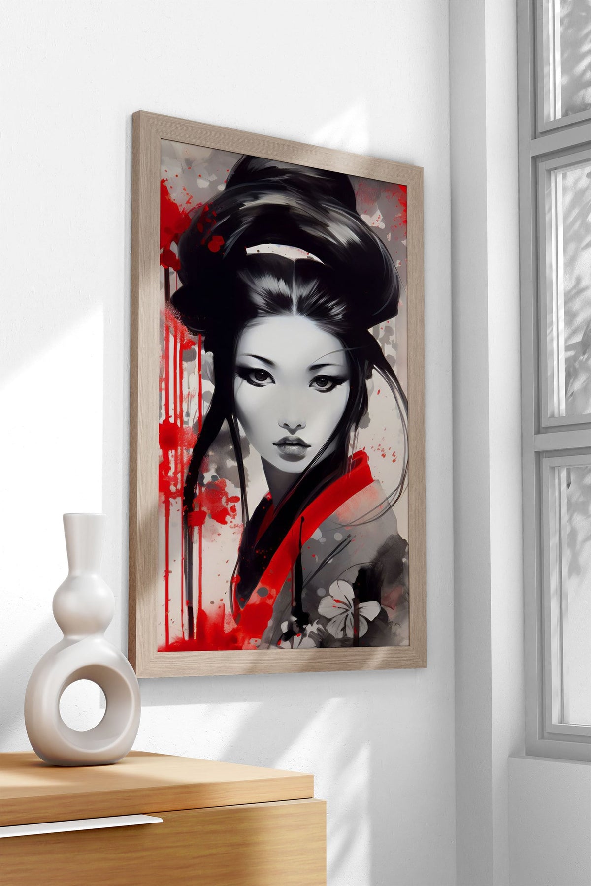 Geisha Japan Asia Love Zen Asian Style Poster | Wall Art for Home & Office | High-Quality Print - High-Quality Visual Display