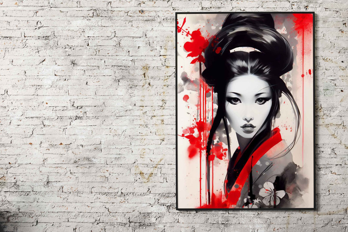 Geisha Japan Asia Love Zen Asian Style Poster | Wall Art for Home & Office | High-Quality Print - High-Quality Visual Display