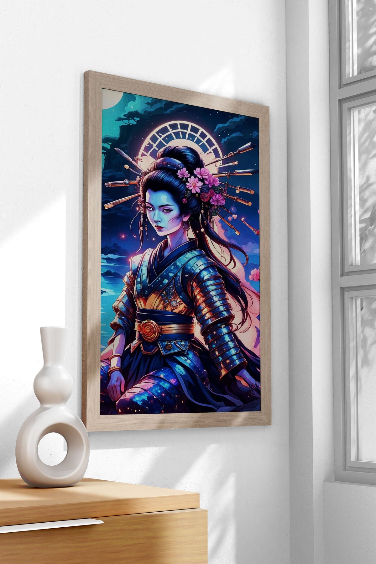 Geisha Japan Cherry Asian Style Poster | Wall Art for Home & Office | High-Quality Print - High-Quality Visual Display