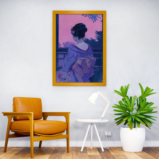 Geisha Japan Painting Asian Style Poster | Wall Art for Home & Office | High-Quality Print - High-Quality Visual Display