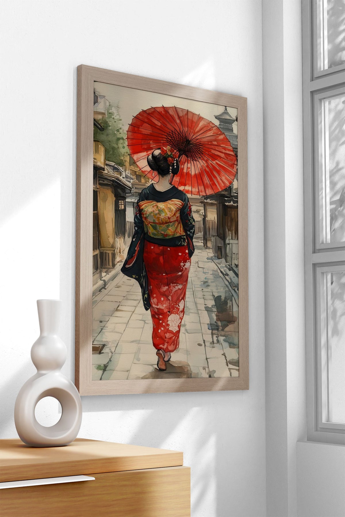 Geisha Japan Samurai Kyoto Asian Style Poster | Wall Art for Home & Office | High-Quality Print - High-Quality Visual Display