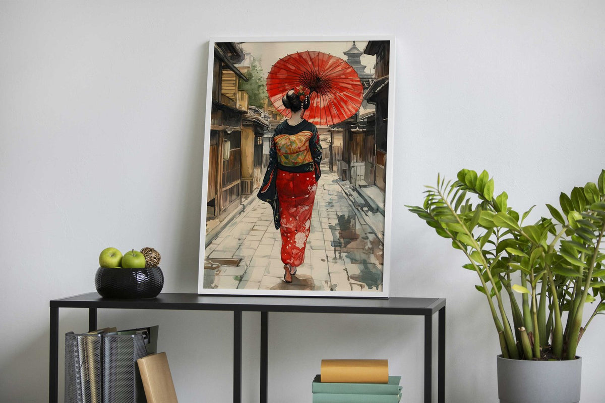 Geisha Japan Samurai Kyoto Asian Style Poster | Wall Art for Home & Office | High-Quality Print - High-Quality Visual Display