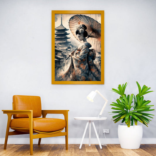 Geisha Japan Samurai Asian Style Poster | Wall Art for Home & Office | High-Quality Print - High-Quality Visual Display