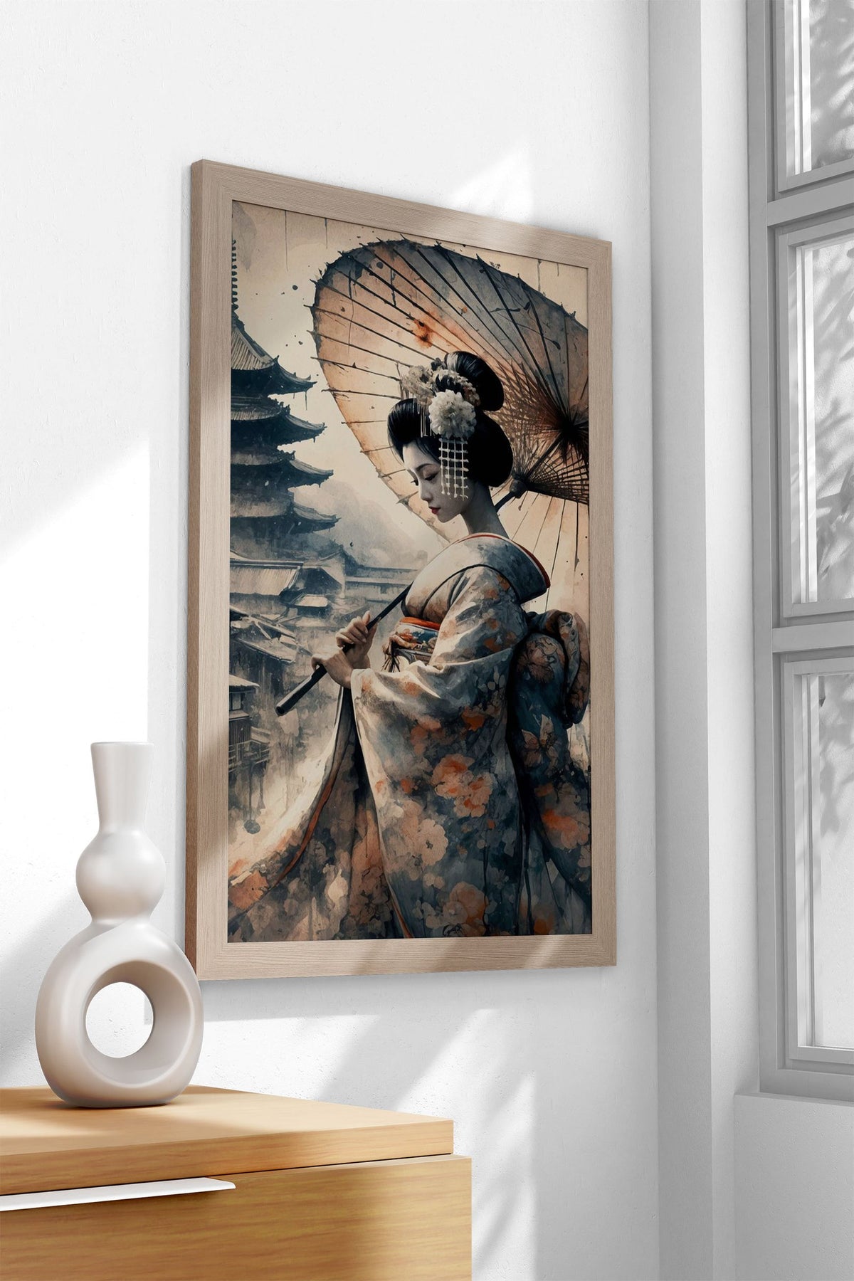 Geisha Japan Samurai Asian Style Poster | Wall Art for Home & Office | High-Quality Print - High-Quality Visual Display