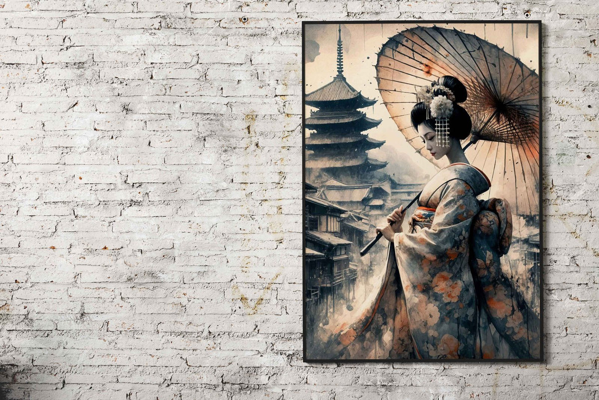 Geisha Japan Samurai Asian Style Poster | Wall Art for Home & Office | High-Quality Print - High-Quality Visual Display