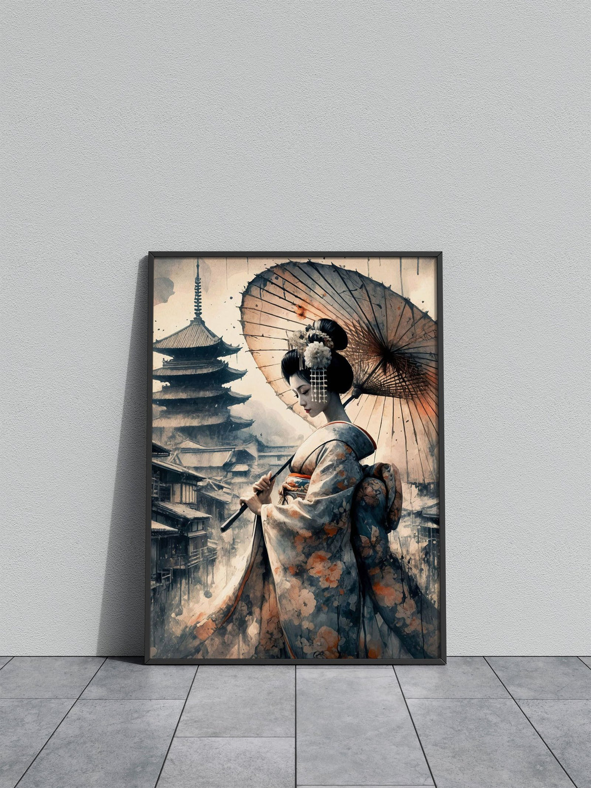 Geisha Japan Samurai Asian Style Poster | Wall Art for Home & Office | High-Quality Print - High-Quality Visual Display