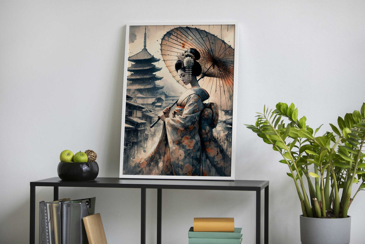 Geisha Japan Samurai Asian Style Poster | Wall Art for Home & Office | High-Quality Print - High-Quality Visual Display