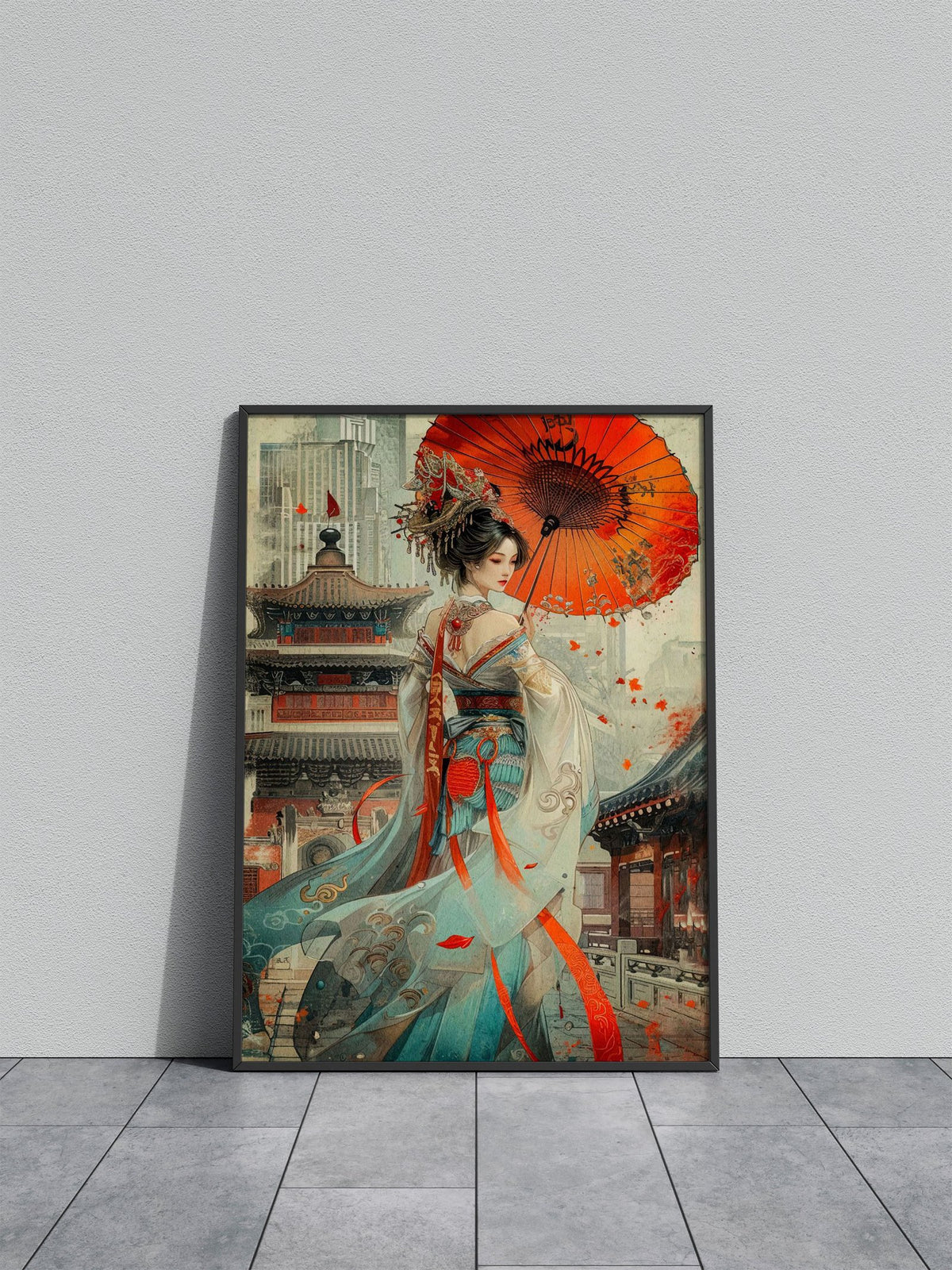 Geisha Japan Asian Style Poster | Wall Art for Home & Office | High-Quality Print - High-Quality Visual Display